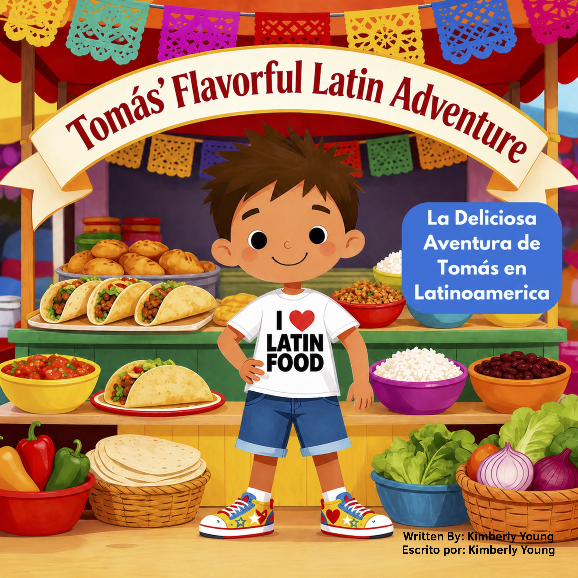 Tomás’ Flavorful Latin Adventure | Bilingual Storybook Kitchen Book